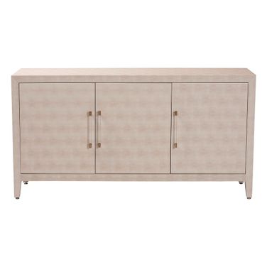 Nira Faux Shagreen Sideboard In Beige