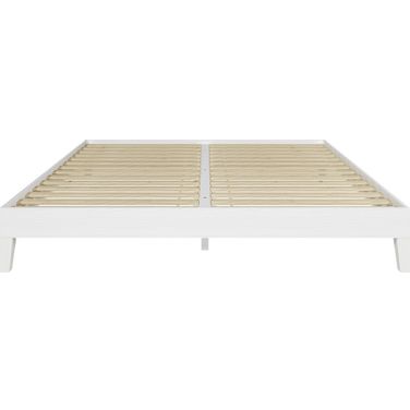 Nix King Platform Bed In White