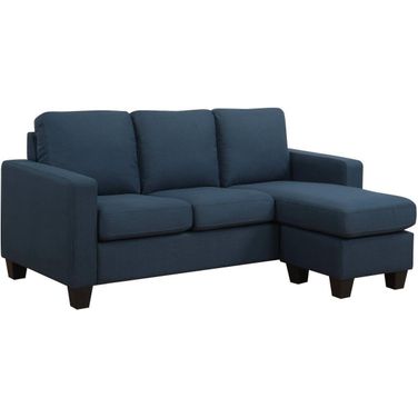 Nix Reconfigurable Chaise Sectional In Marine Blue