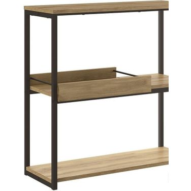 Noa Oak And Black Painted Metal 31 Inch Console Table