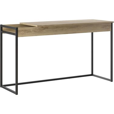 Noa Oak And Black Painted Metal Office Desk