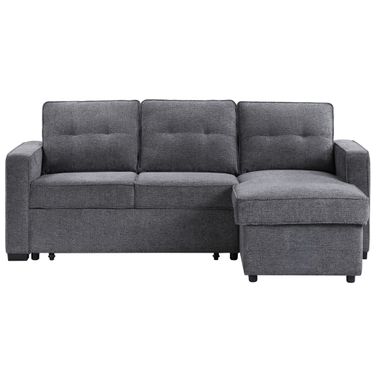 Noah Reversible 95 Inch Chofa In Gray