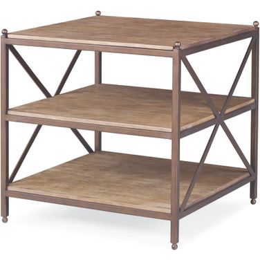 Nob Hill Chairside Table 25 x 25 In Desert