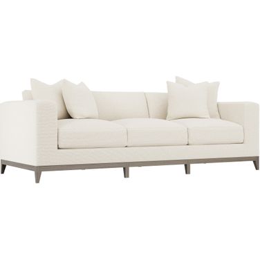 Noel Chenille Fabric Sofa In Beige