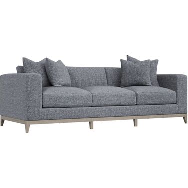 Noel Chenille Fabric Sofa In Grey