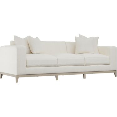 Noel Chenille Fabric Sofa In White