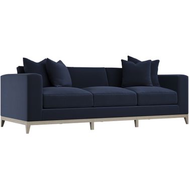 Noel Velvet Fabric Sofa In Blue