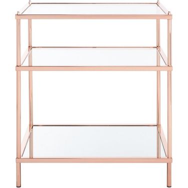 Noelia 3 Tier Accent Table in Rose Gold