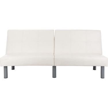 Noho Foldable Futon Bed In White and Silver