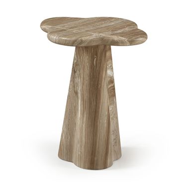 Nola Concrete Indoor and Outdoor End Table In Beige