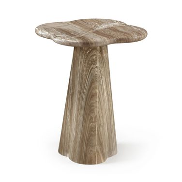 Nola Concrete Indoor and Outdoor End Table In Beige