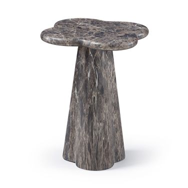 Nola Concrete Indoor and Outdoor End Table In Brown