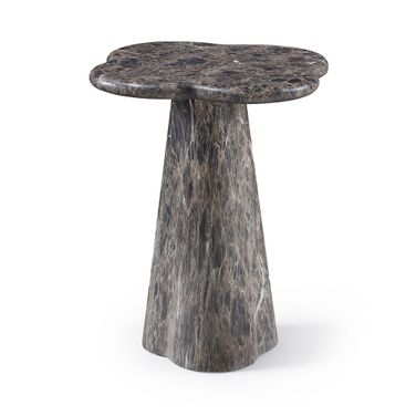 Nola Concrete Indoor and Outdoor End Table In Brown