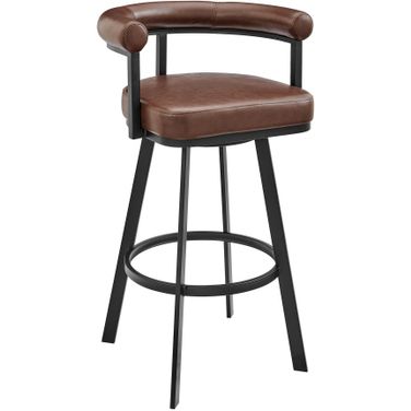 Nolagam Swivel Counter Stool In Brown