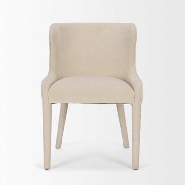 Nolan Slope Dining Chair  Set Of 2 with Chenille In Cream