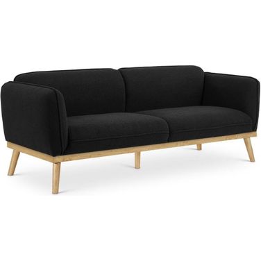 Nolita Boucle Fabric Sofa In Black