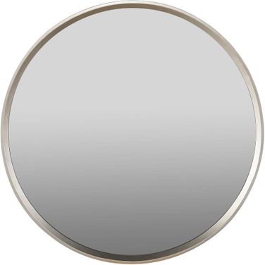 Nomad Round Mirror In Champagne