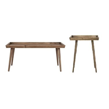 Nonie Occasional Table Set In Desert Brown