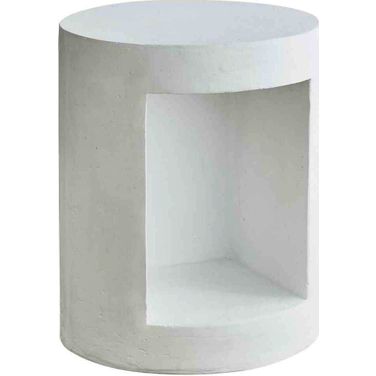 Nook Series Modern Side End Table In White