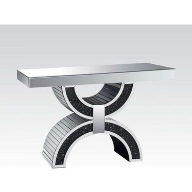 Nysa Mirrored Rectangular Console Table