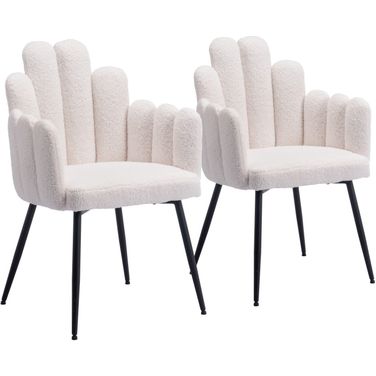 Noosa Dining Chair Set of 2 In Ivory