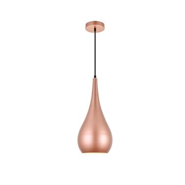 Nora 1 Light Honey Gold Pendant LDPD2002HG