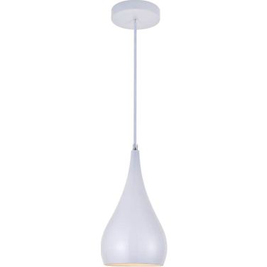 Nora 1 Light White Pendant LDPD2001WH