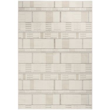 Nordic 5' x 7' Modern Indoor Rug In Ivory Grey
