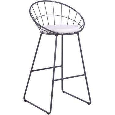Nordic Barstool Set of 2 In Grey