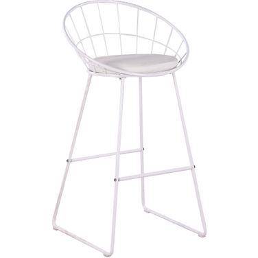 Nordic Barstool Set of 2 In White