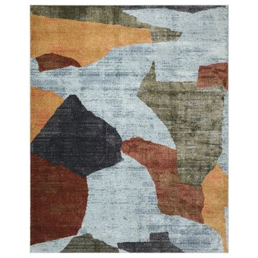 Nordic Modern 8' x 10' Indoor Rug In Blue Multi