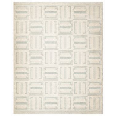 Nordic Modern 8' x 10' Modern Indoor Rug In Ivory Blue