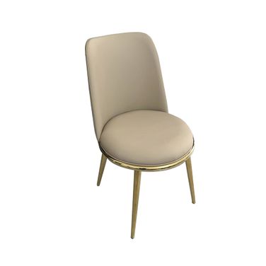 Norelli Side Chair Set of 2 In Gold and Taupe