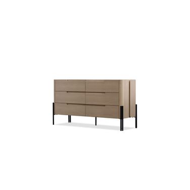 Nori 6 Drawer Dresser In Natural White