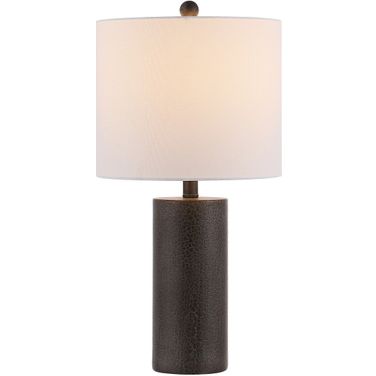 Nori Polyresin Table Lamp in Dark Grey