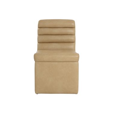 Norm Wheeled Dining Chair In Copley Latte