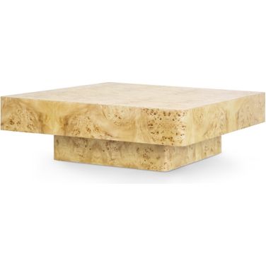Norma Large Square Coffee Table In Burl