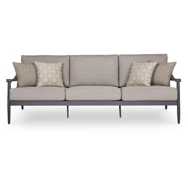 North Island Outdoor Sofa with Cushion In Gray