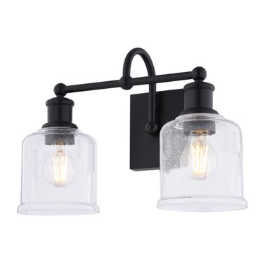 Northbrook 16 Inch 2 Light Vanity In Matte Black
