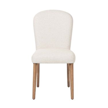 Notting Hi Delilah Dining Chair Set of 2 In Brown and Cream