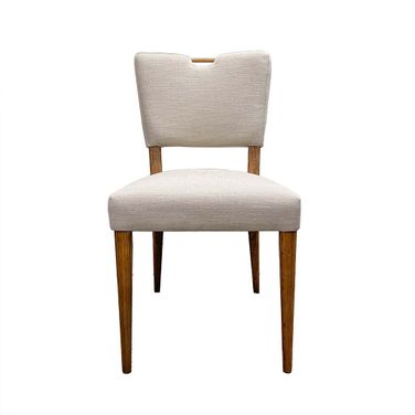 Notting Hi Luella Dining Chair Set of 2 In Manchester Beige and Brown