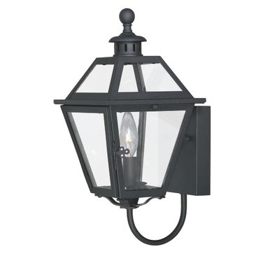 Nottingham 7 Inch Outdoor Wall Light In Textured Black