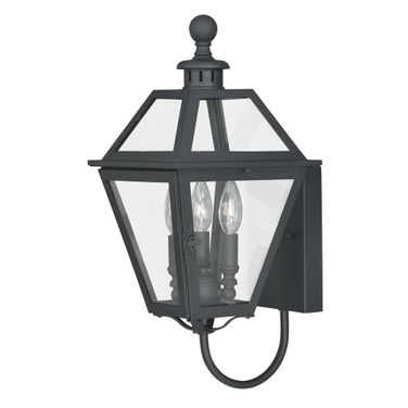 Nottingham 9 Inch Outdoor Wall Light In Textured Black