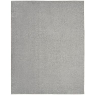 Nourison Essentials 12' x 15' Outdoor Rug In Silver Grey