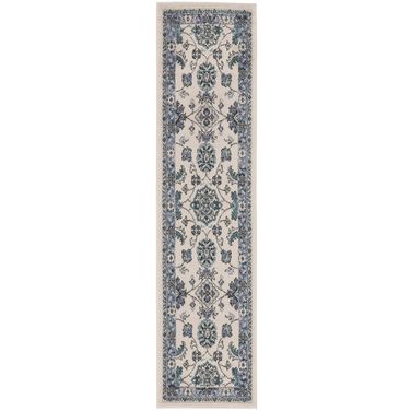 Nourison Essentials 2' x 6' Rug In Ivory Blue