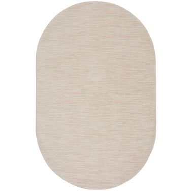 Nourison Essentials 6' x 9' Oval Outdoor Rug In Ivory Beige