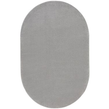 Nourison Essentials 6' x 9' Oval Outdoor Rug In Silver Grey
