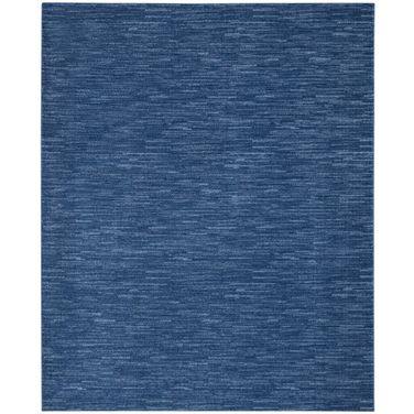 Nourison Essentials 7' x 10' Outdoor Rug In Navy Blue
