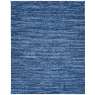 Nourison Washables Modern 9'2" x 12' Indoor Rug In Blue