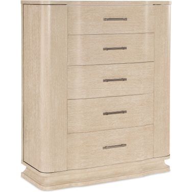 Nouveau Chic Five Drawer Chest In Light Wood